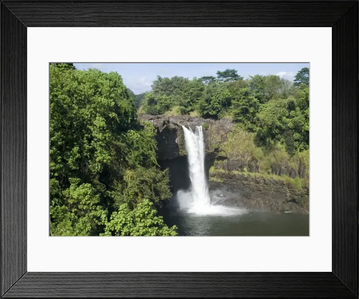 Framed Print : Rainbow Falls near Hilo Framed Print : Rainbow Falls near Hilo
