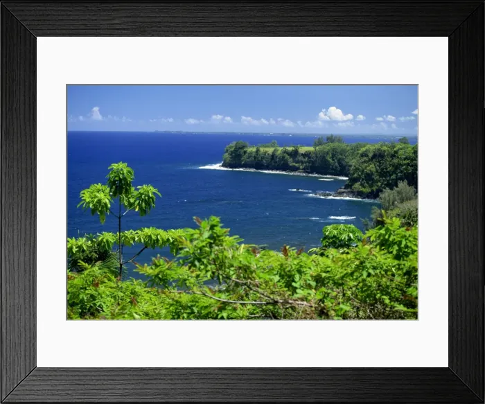 Framed Print : Onomea Bay by the Pepeekeo Four-Mile scenic drive on Framed Print : Onomea Bay by the Pepeekeo Four-Mile scenic drive on