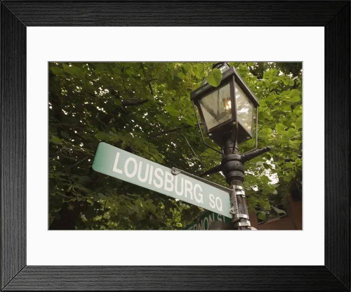 Framed Print : Louisburg Square Framed Print : Louisburg Square