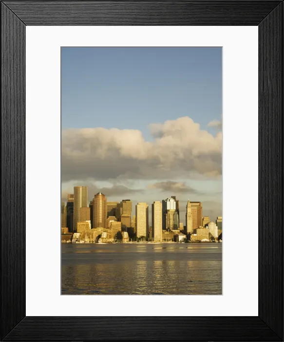 Framed Print : The skyline of the Financial District across Boston Harbor Framed Print : The skyline of the Financial District across Boston Harbor