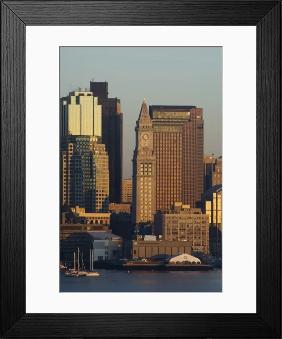 Framed Print : Custom House and the Financial District at dawn Framed Print : Custom House and the Financial District at dawn