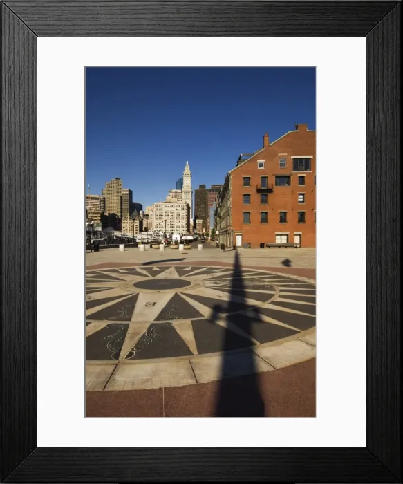 Framed Print : Long Wharf towards the Financial District Framed Print : Long Wharf towards the Financial District