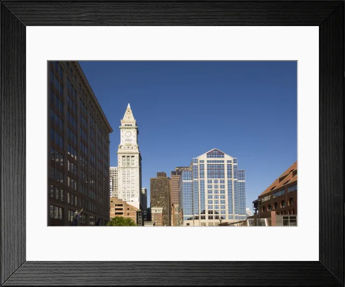 Framed Print : Custom House and buildings in the Financial District Framed Print : Custom House and buildings in the Financial District