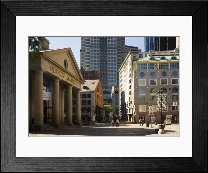 Framed Print : Quincy Market by Faneuil Hall Framed Print : Quincy Market by Faneuil Hall