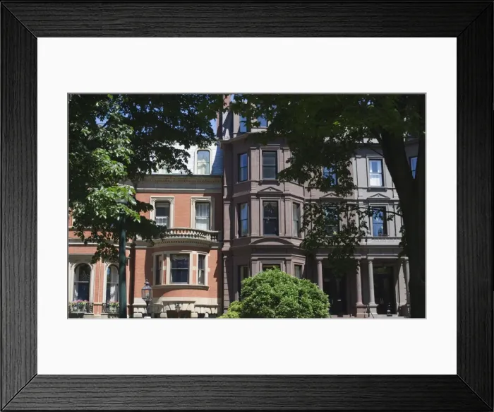 Framed Print : Townhouses in Commonwealth Avenue Framed Print : Townhouses in Commonwealth Avenue