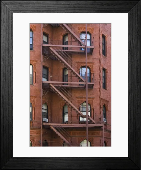 Framed Print : Fire escapes Framed Print : Fire escapes