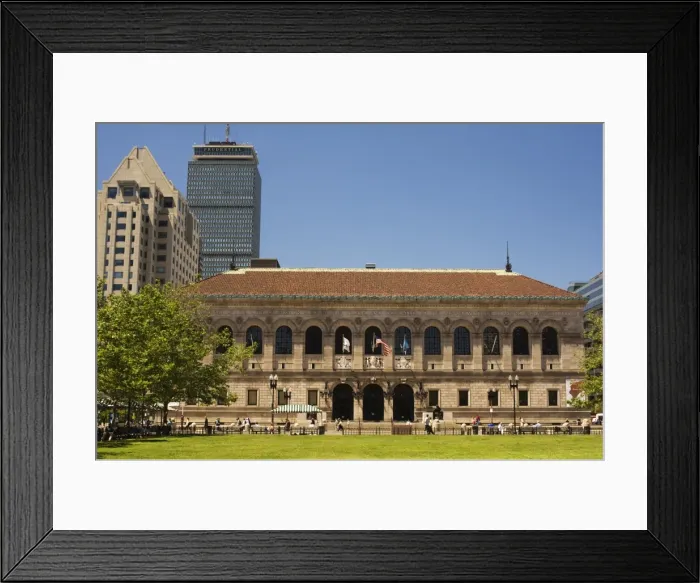 Framed Print : Boston Public Library Framed Print : Boston Public Library