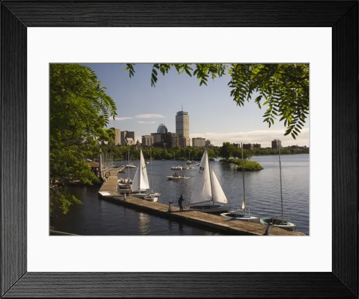 Framed Print : Boating on the Charles River Framed Print : Boating on the Charles River