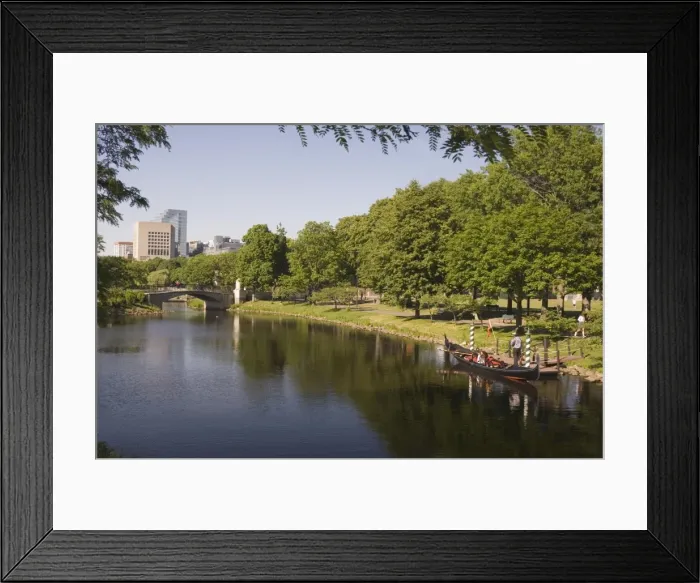 Framed Print : Gondola on Storrow Lagoon Framed Print : Gondola on Storrow Lagoon
