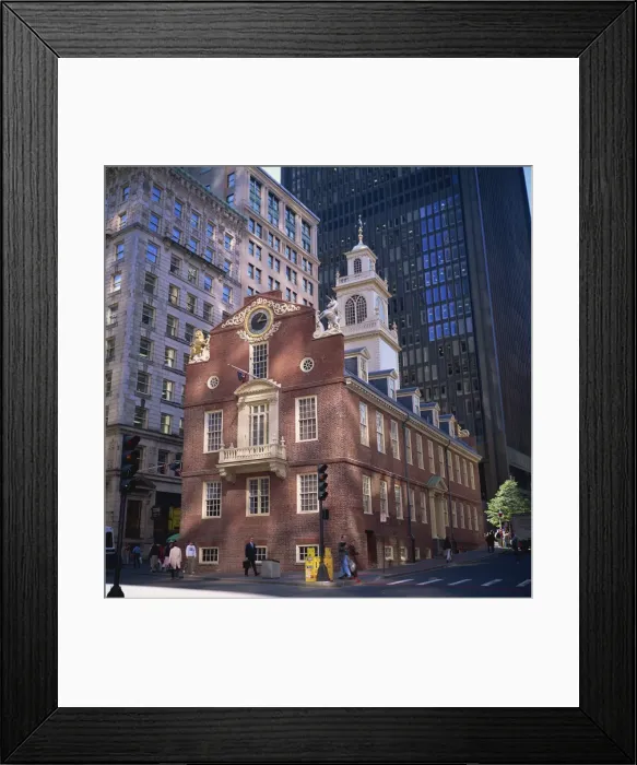 Framed Print : The red brick Old State House Framed Print : The red brick Old State House