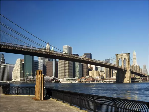 Brooklyn Bridge and Manhattan skyline