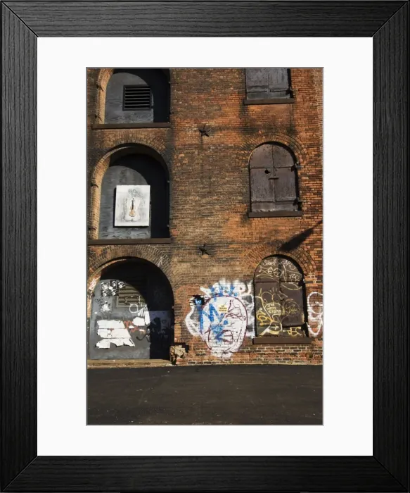 Framed Print : Derelict warehouses in the DUMBO Framed Print : Derelict warehouses in the DUMBO