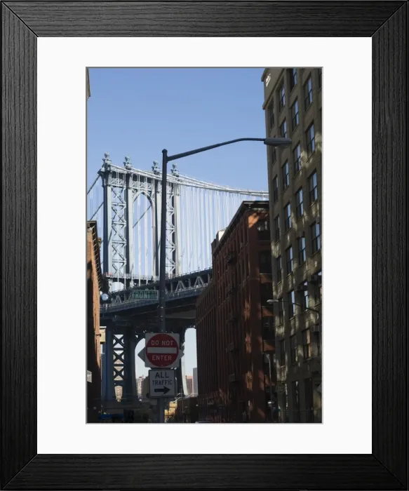 Framed Print : Manhattan Bridge Framed Print : Manhattan Bridge