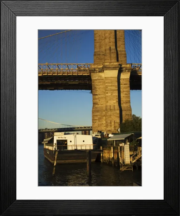 Framed Print : The River Cafe under Brooklyn Bridge Framed Print : The River Cafe under Brooklyn Bridge