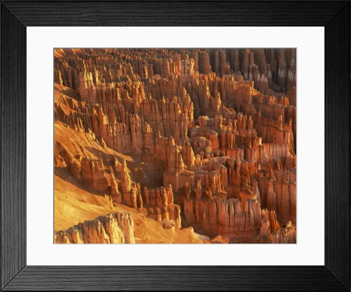 Framed Print : Pinnacles and rock formations caused by erosion Framed Print : Pinnacles and rock formations caused by erosion