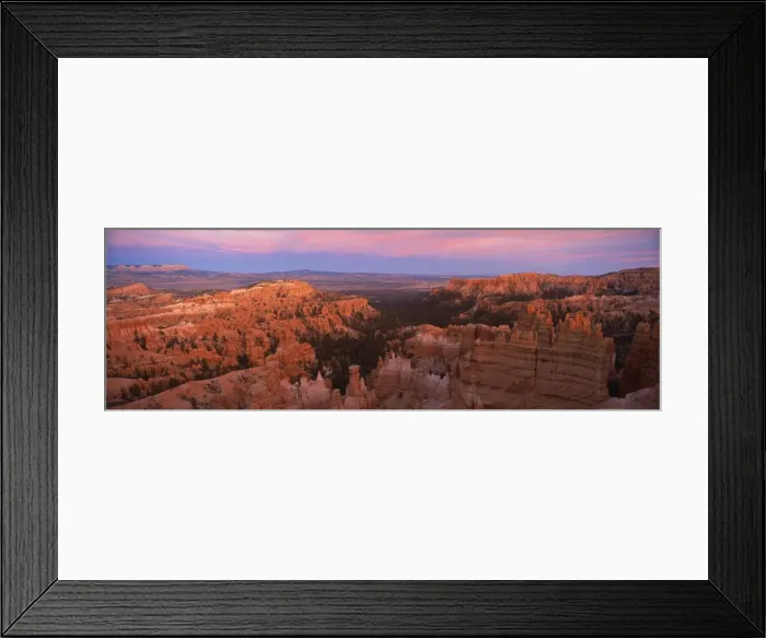 Framed Print : View from Sunset Point at sunset Framed Print : View from Sunset Point at sunset