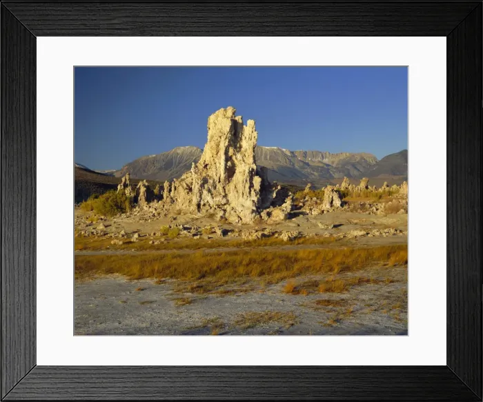 Framed Print : Tufas (calcium carbonate) Framed Print : Tufas (calcium carbonate)