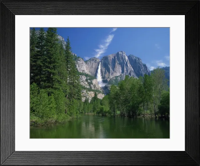 Framed Print : The Merced River swollen by summer snowmelt Framed Print : The Merced River swollen by summer snowmelt