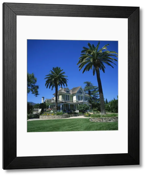 Framed Print : The house at the Sutter Home Winery, the sixth largest in the U Framed Print : The house at the Sutter Home Winery, the sixth largest in the U