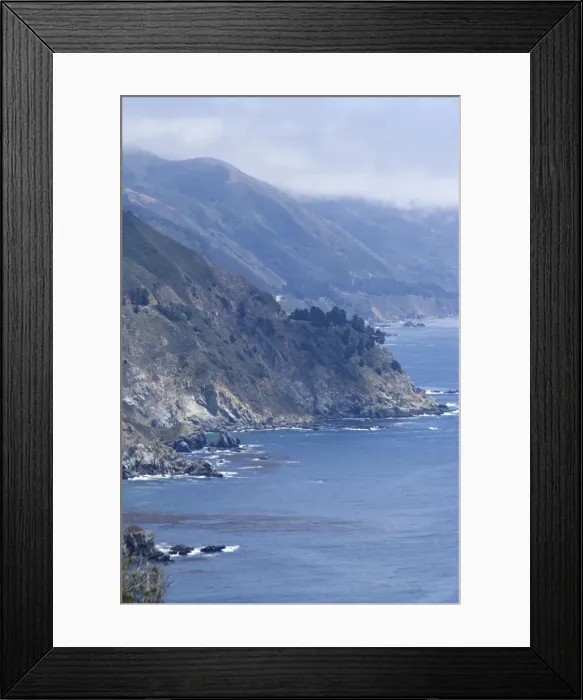 Framed Print : Coastline and Highway 1 Framed Print : Coastline and Highway 1