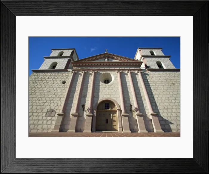 Framed Print : The old Santa Barbara Mission Framed Print : The old Santa Barbara Mission