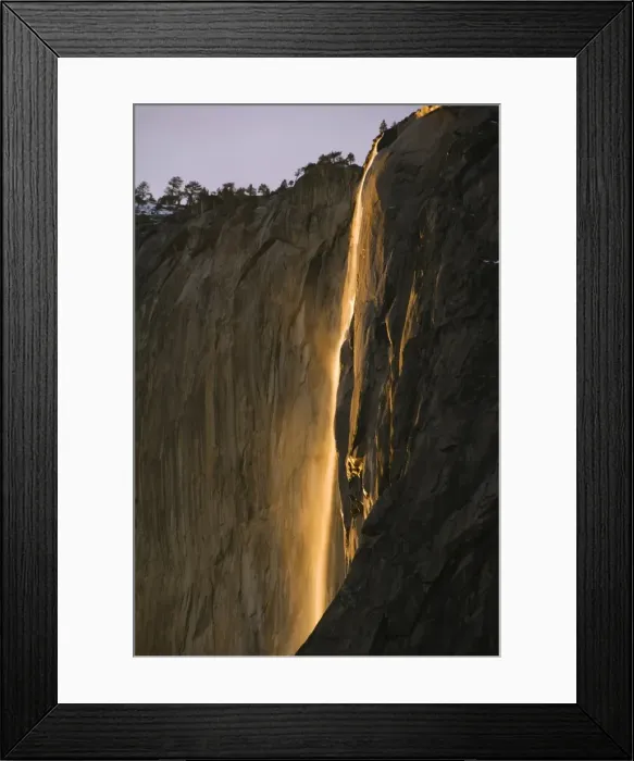 Framed Print : Afternoon light on Horsetail Falls Framed Print : Afternoon light on Horsetail Falls