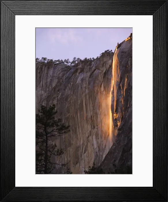 Framed Print : Afternoon light on Horsetail Falls Framed Print : Afternoon light on Horsetail Falls
