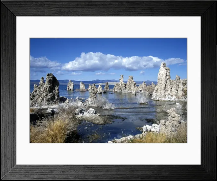 Framed Print : Landscape of tufa formations at Mono Lake Framed Print : Landscape of tufa formations at Mono Lake