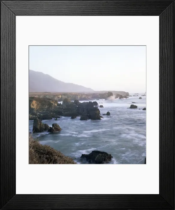 Framed Print : Pacific Ocean along rocky coast Framed Print : Pacific Ocean along rocky coast