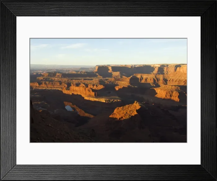 Framed Print : Sunrise at Dead Horse Point looking out at the Colorado Framed Print : Sunrise at Dead Horse Point looking out at the Colorado