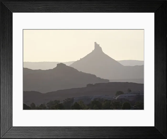 Framed Print : Stacked rock formations at dawn Framed Print : Stacked rock formations at dawn