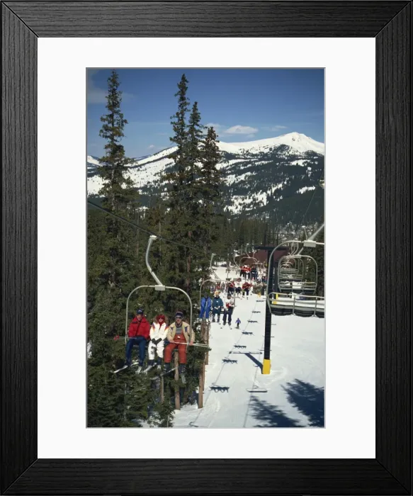 Framed Print : Ski lift on Copper Mountain Framed Print : Ski lift on Copper Mountain