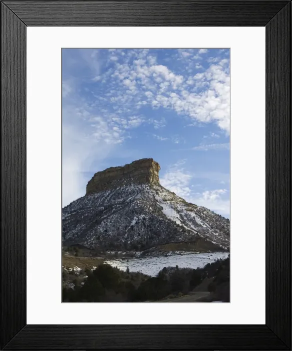 Framed Print : Mountain Peak in Mesa Verde