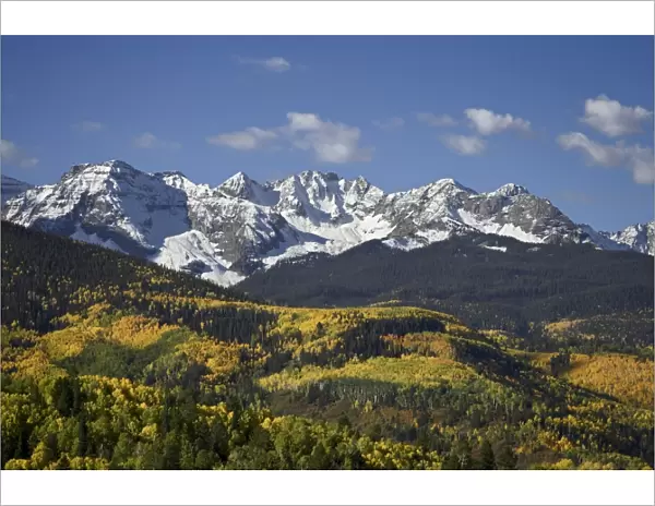 Sneffels Range with fall colors