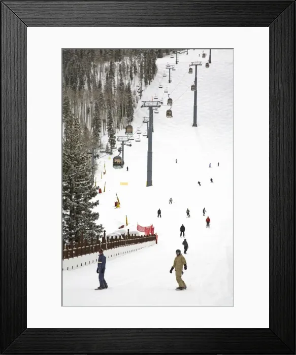 Framed Print : Lions Head Village ski run Framed Print : Lions Head Village ski run