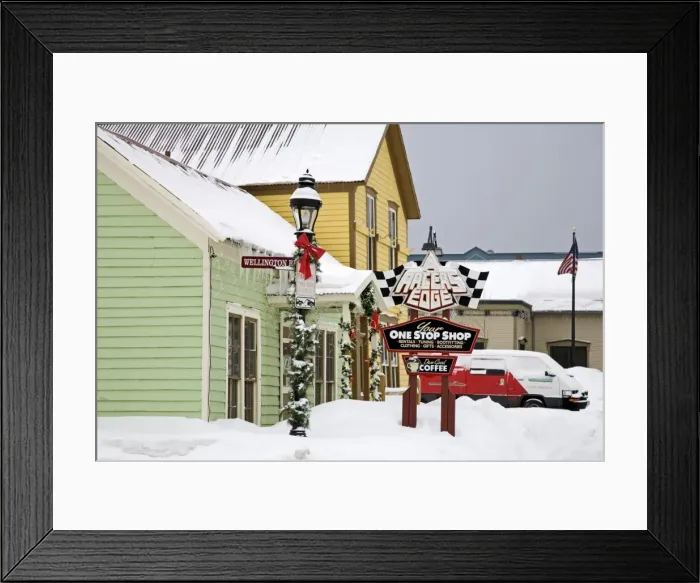 Framed Print : Stores in Breckenridge Framed Print : Stores in Breckenridge