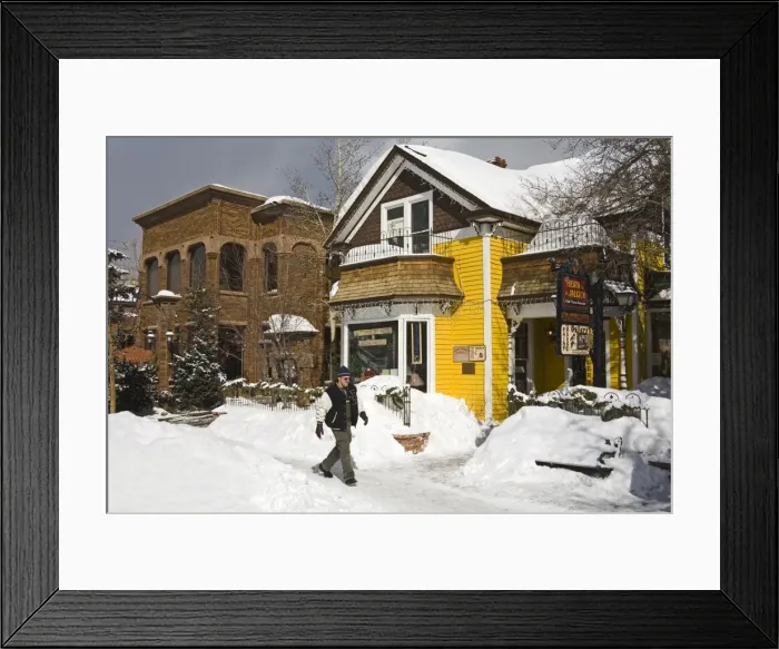 Framed Print : Downtown Breckenridge