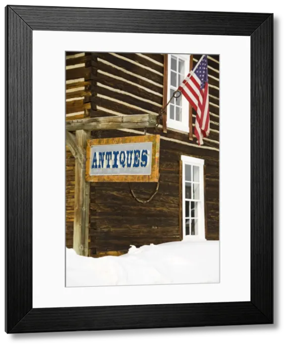 Framed Print : Antique store in Frisco Historic Park