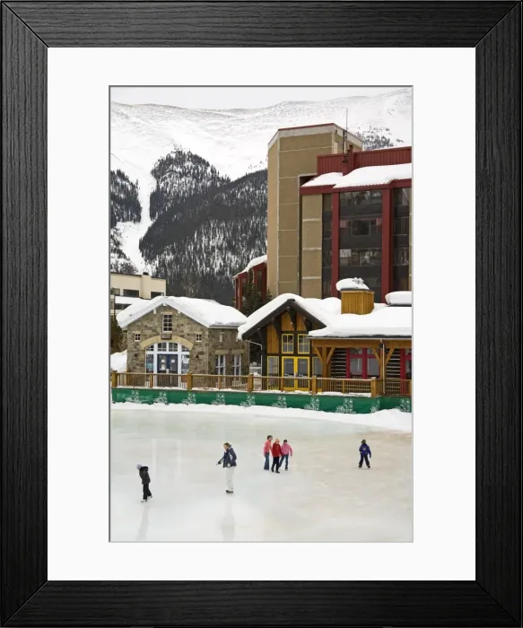 Framed Print : Ice Rink at Copper Mountain Ski Resort Framed Print : Ice Rink at Copper Mountain Ski Resort