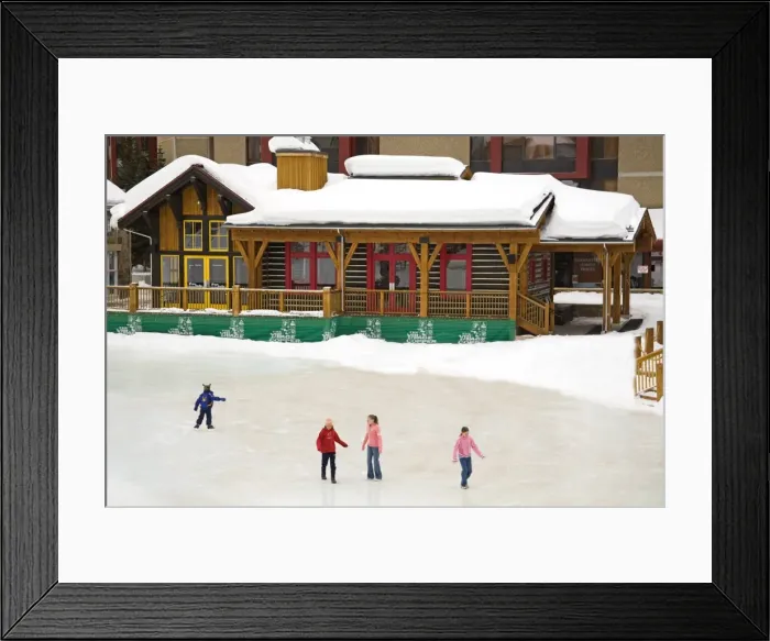 Framed Print : Ice Rink at Copper Mountain Ski Resort Framed Print : Ice Rink at Copper Mountain Ski Resort