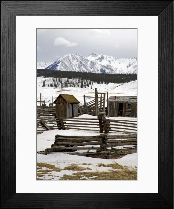 Framed Print : Ranch and Sawatch Range Framed Print : Ranch and Sawatch Range