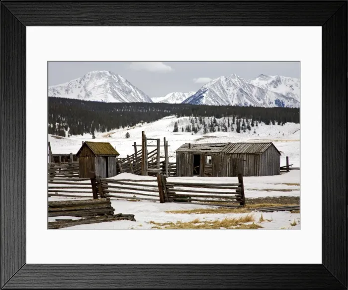 Framed Print : Ranch and Sawatch Range Framed Print : Ranch and Sawatch Range