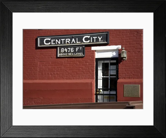 Framed Print : Historic building in Central City Framed Print : Historic building in Central City
