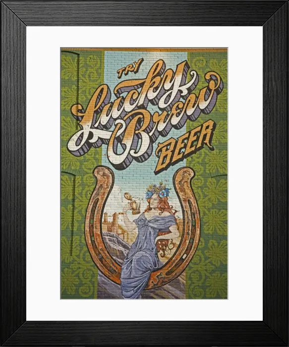 Framed Print : Beer mural on casino wall Framed Print : Beer mural on casino wall