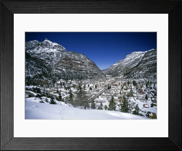 Framed Print : A pretty Victorian style mining town known as the Gem of the Rockies Framed Print : A pretty Victorian style mining town known as the Gem of the Rockies