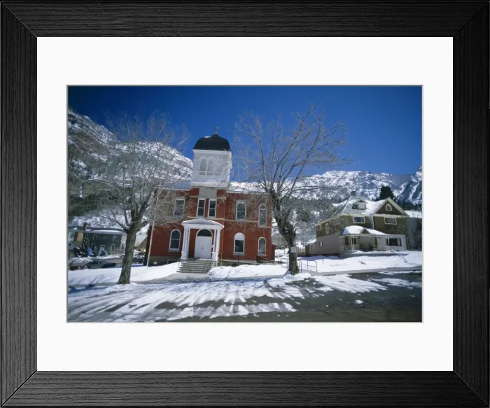 Framed Print : Ouray County Courthouse dating from 1888 on 4th Street and 6th Avenue Framed Print : Ouray County Courthouse dating from 1888 on 4th Street and 6th Avenue