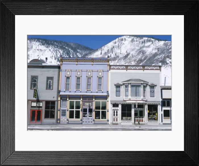 Framed Print : Colourful shop fronts on Greene Street in Old West Framed Print : Colourful shop fronts on Greene Street in Old West
