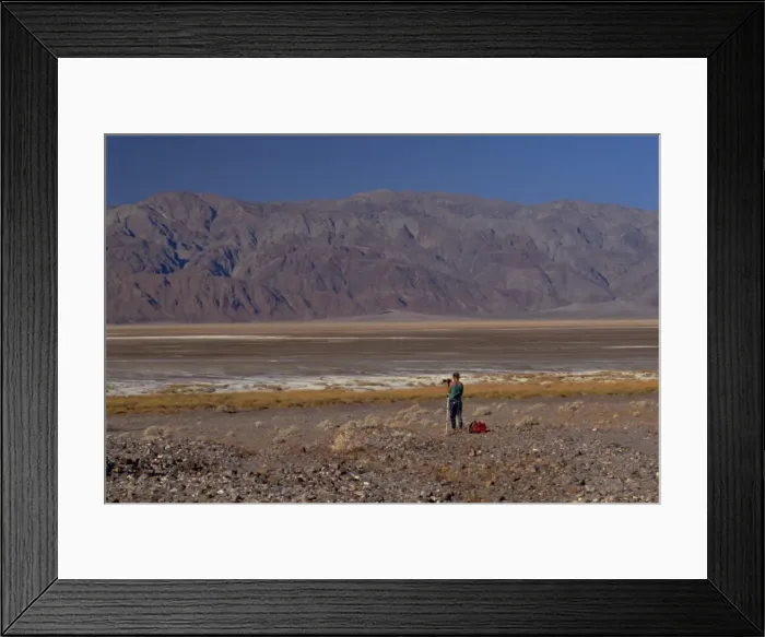 Framed Print : Photographer in Death Valley Framed Print : Photographer in Death Valley