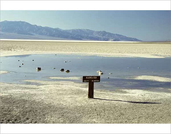 Badwater, lowest point in the U