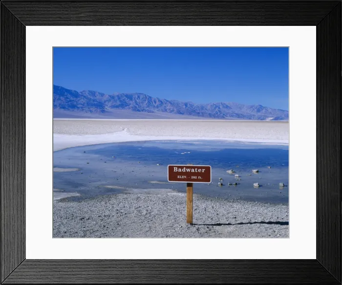 Framed Print : Salt Flats Badwater Death Valley Framed Print : Salt Flats Badwater Death Valley